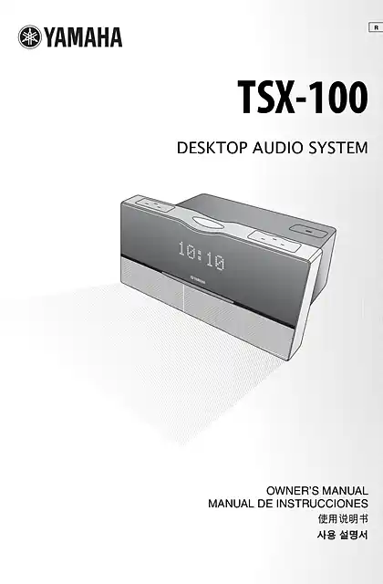 yamaha雅马哈TSX-100 使用说明书